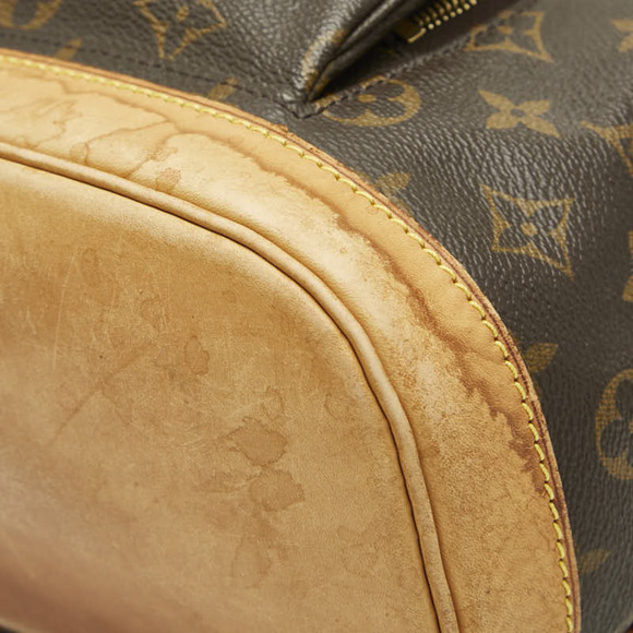 LOUIS VUITTON Authentic Brown Monogram Leather Backpack main image 7